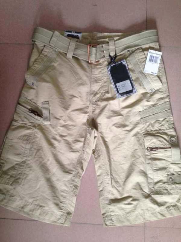 A004 Men's cargo shorts with belt